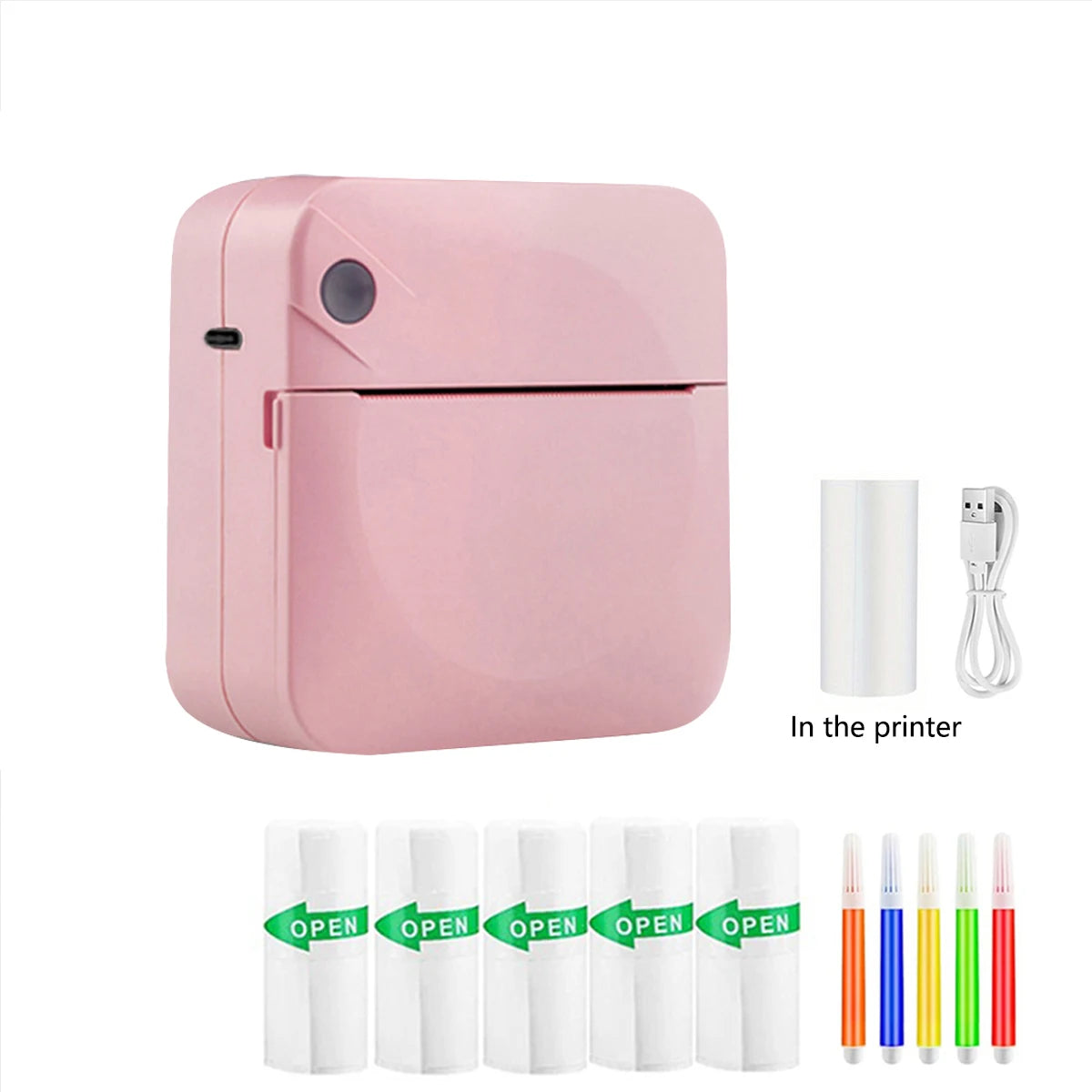 Mini Thermal Printer – Inkless Pocket Printer for Photos & Notes"