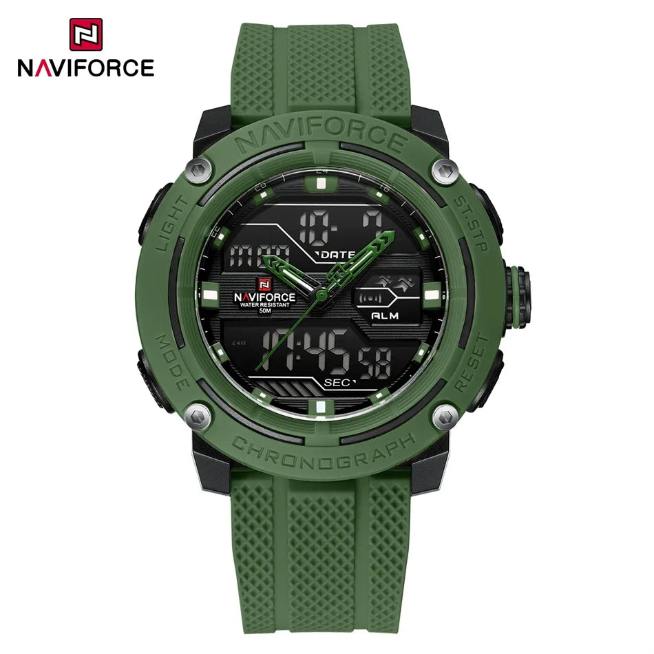 🕰️ NAVIFORCE Luxury Brand Men's Sport Watches Men Dual Display LED Digital Waterproof Leather Strap Quartz Military Watch Man Clock
NAVIFORCE Luxury Brand Men's Sport Watches Men Dual Display LED Digital Waterpro