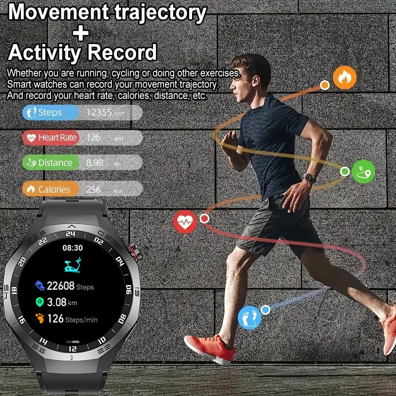 Luxorive GT5 Pro Smartwatch – GPS, AMOLED, Heart Rate, Bluetooth Call, Waterproof