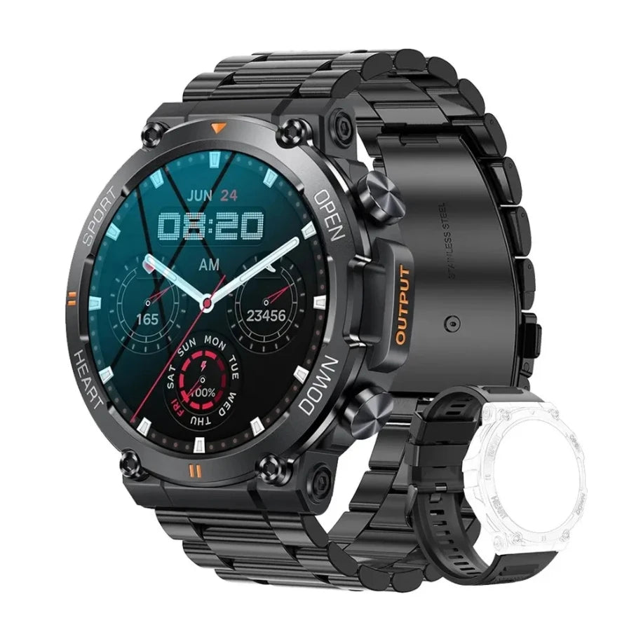 Luxorive K56Pro Smartwatch – 1.39" HD Display, Heart Rate, Bluetooth, 400mAh Battery, Sports & Outdoor Use