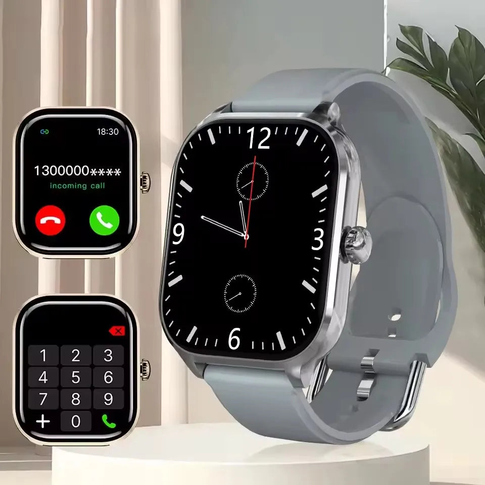 Luxorive GTS Smartwatch – 2.01" HD Display, Bluetooth Call, GPS, NFC, 100+ Sport Modes for Men & Women