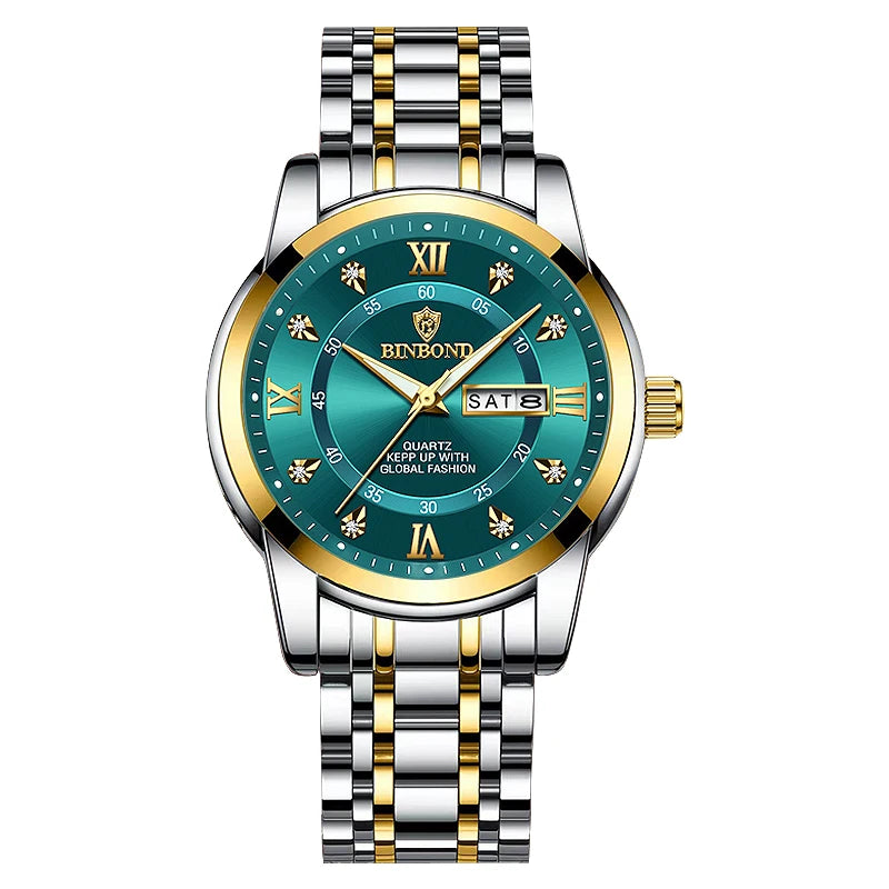 Luxorive DeepTrek Diver – 30ATM Luxury Quartz Sport Watch for Men