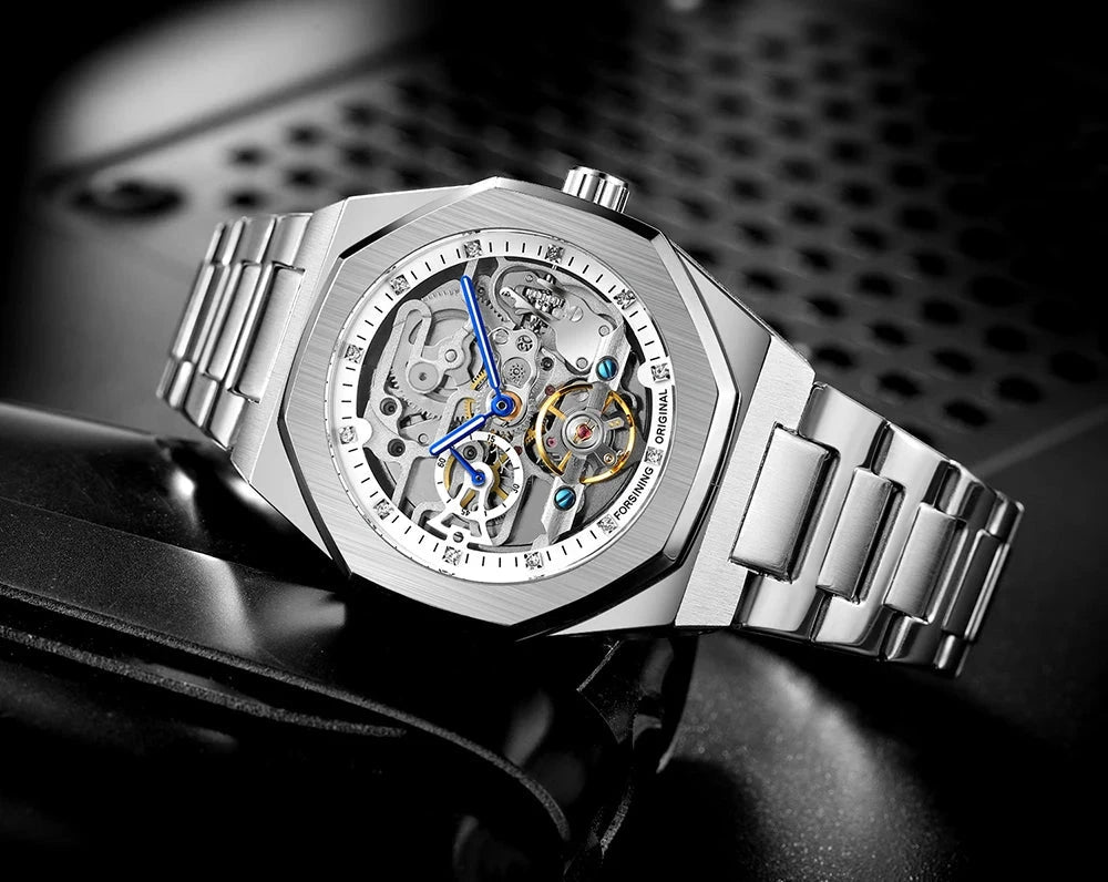 Luxorive Spectra Tourbillon – Automatic Skeleton Watch with Diamond Dial Watchify