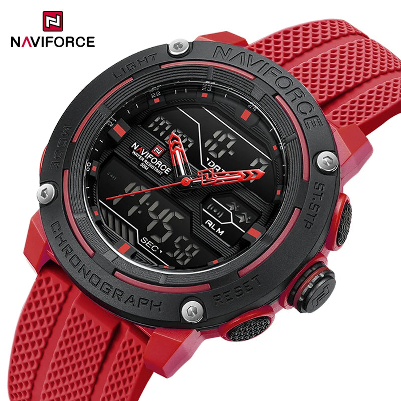 🕰️ NAVIFORCE Luxury Brand Men's Sport Watches Men Dual Display LED Digital Waterproof Leather Strap Quartz Military Watch Man Clock
NAVIFORCE Luxury Brand Men's Sport Watches Men Dual Display LED Digital Waterpro
