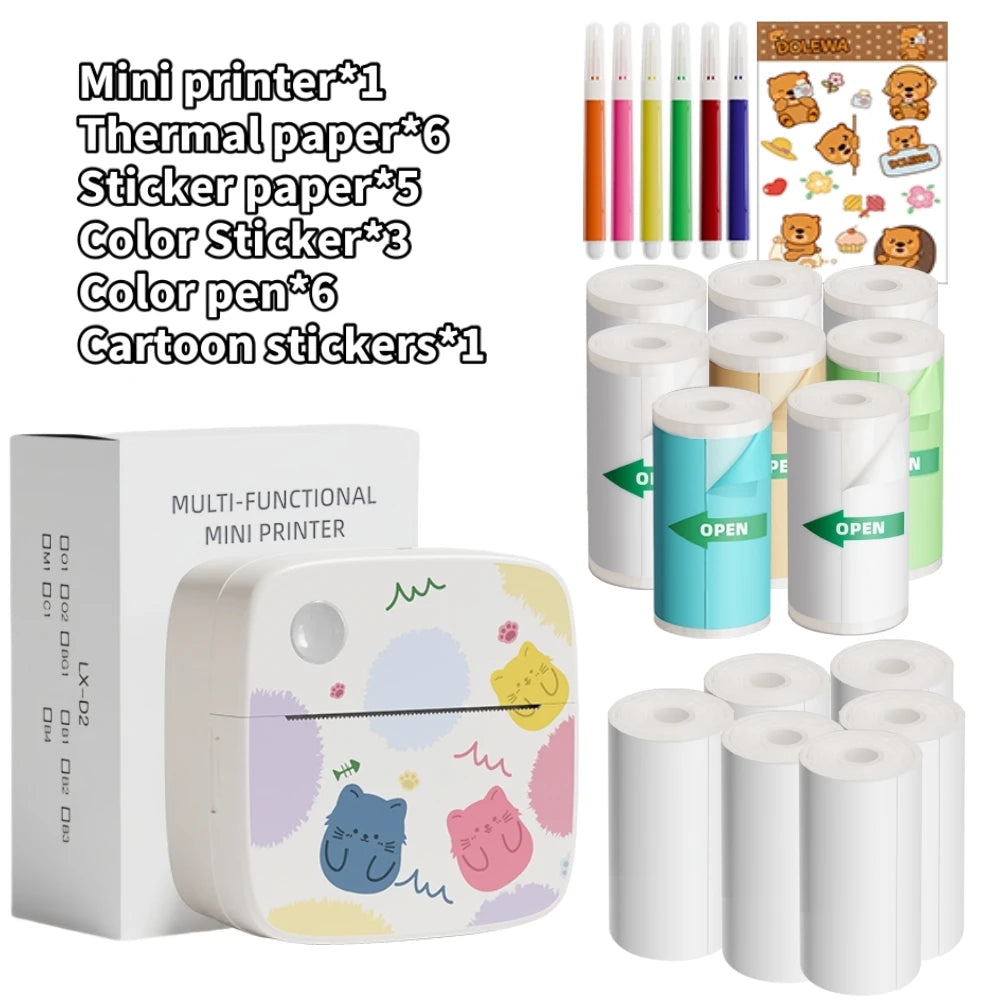 Dolewa D2 Cat Thermal Printer – Portable Labels & Photos