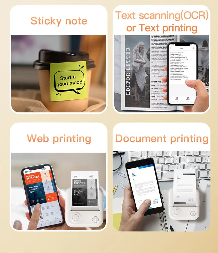 Dolewa D3 Mini Thermal Printer – Labels & Photo Printing