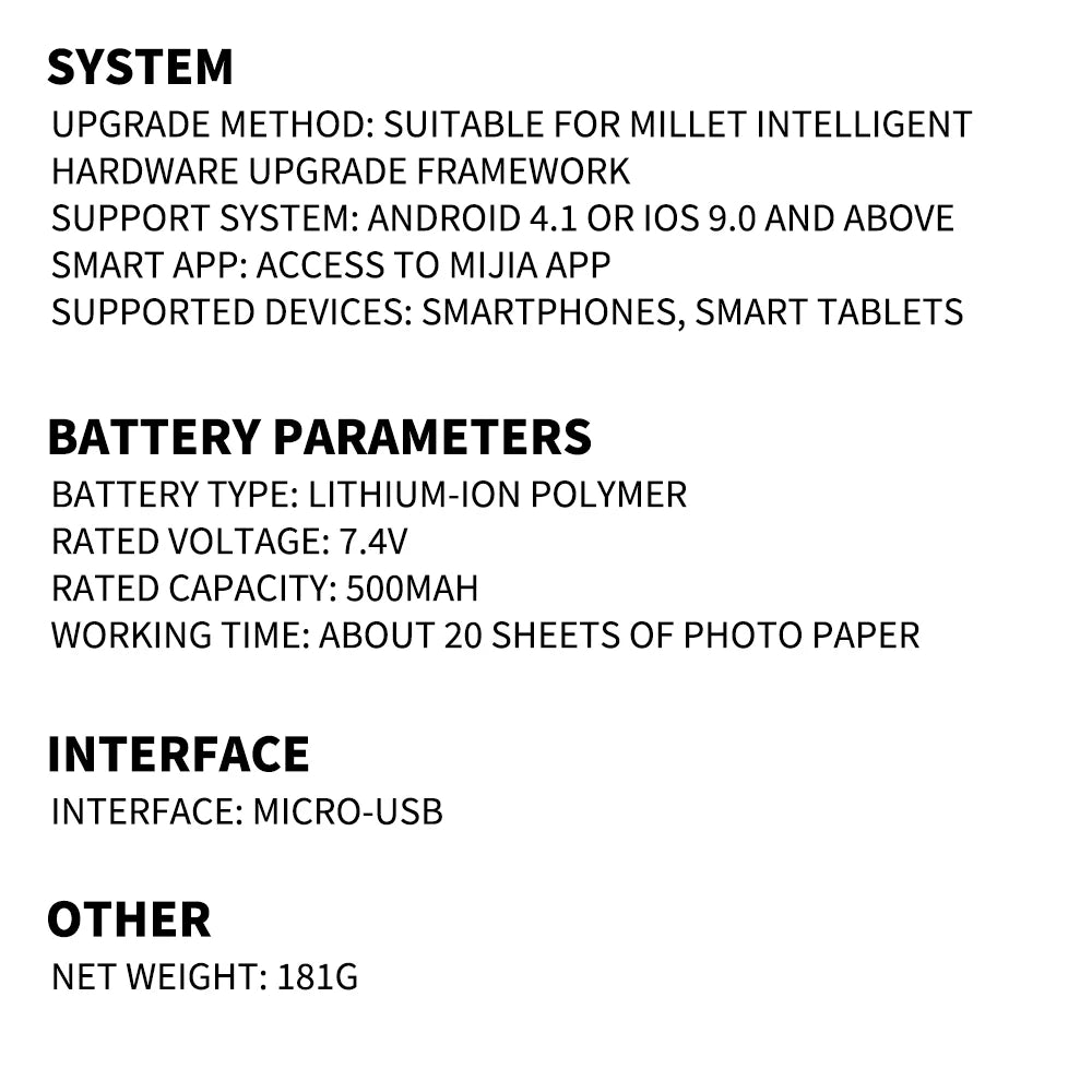 Xiaomi AR 300dpi Mini Photo Printer – Portable Pocket Printer