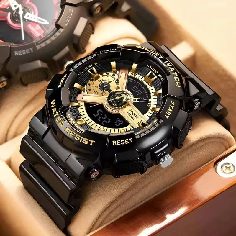 Luxorive StormX – Dual Display Waterproof Sport Watch for Men
