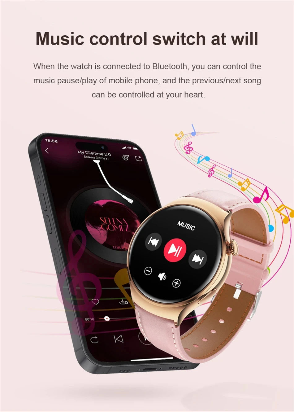 Luxorive Smartwatch 4 Mini – Bluetooth Calling, GPS, NFC & Health Tracking Watchify