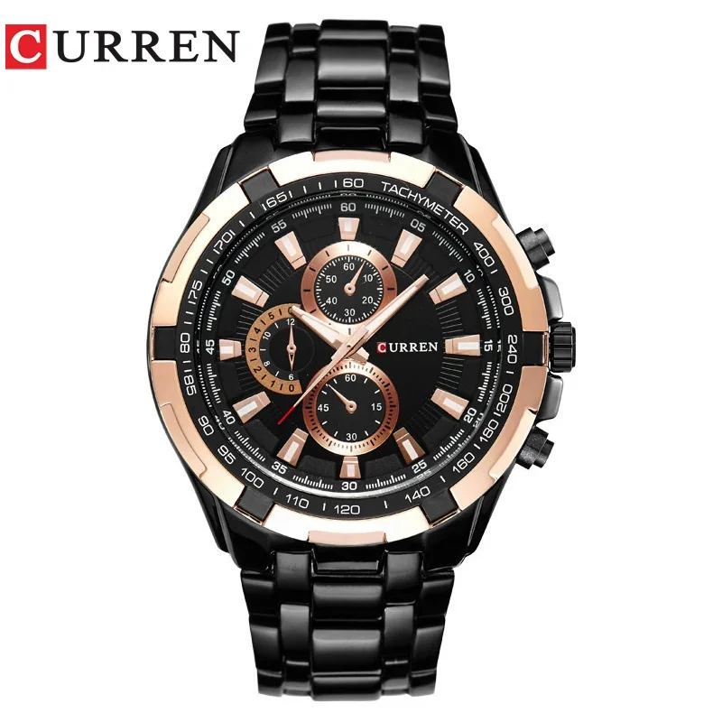 CURREN Large Dial Fashion Quartz Watch for Men – Waterproof Business Leisure Wristwatch