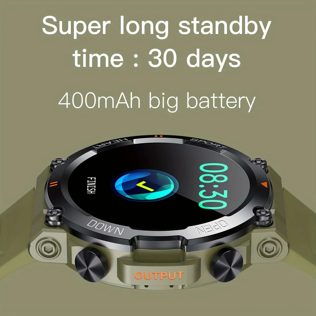 Luxorive K56Pro Smartwatch – 1.39" HD Display, Heart Rate, Bluetooth, 400mAh Battery, Sports & Outdoor Use
