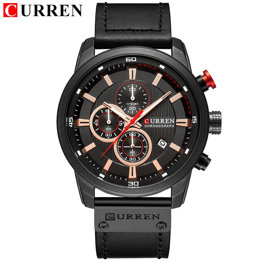 CURREN Fashion Date Quartz Men's Luxury Chronograph Sport Watch – Top Brand