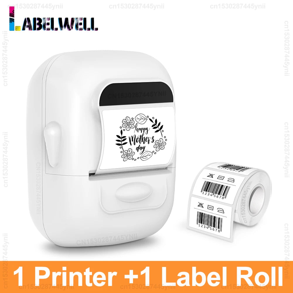P50 Mini Thermal Label Printer – Portable Barcode & QR Maker