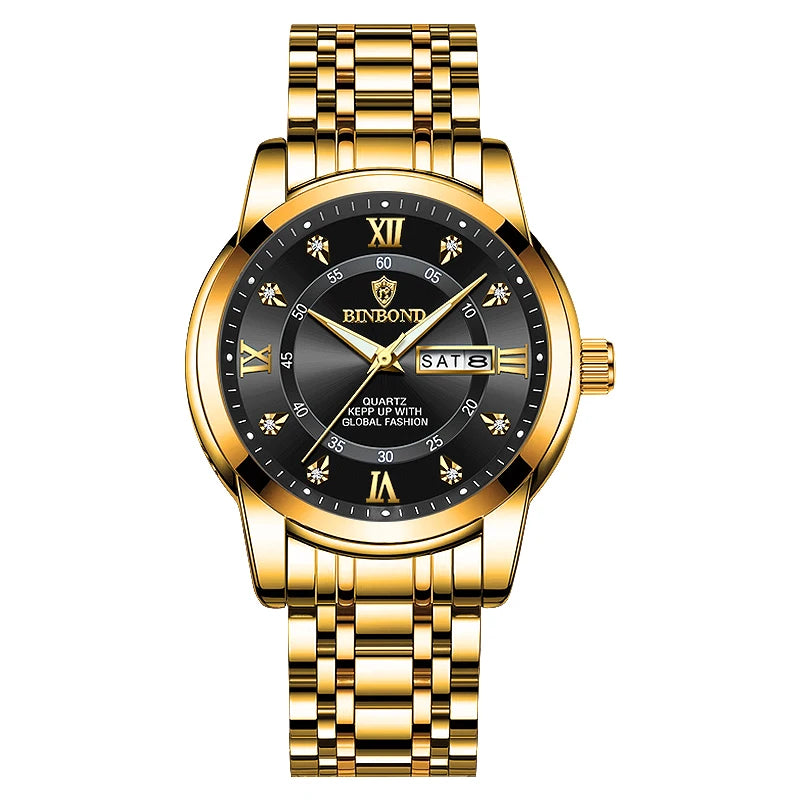 Luxorive DeepTrek Diver – 30ATM Luxury Quartz Sport Watch for Men