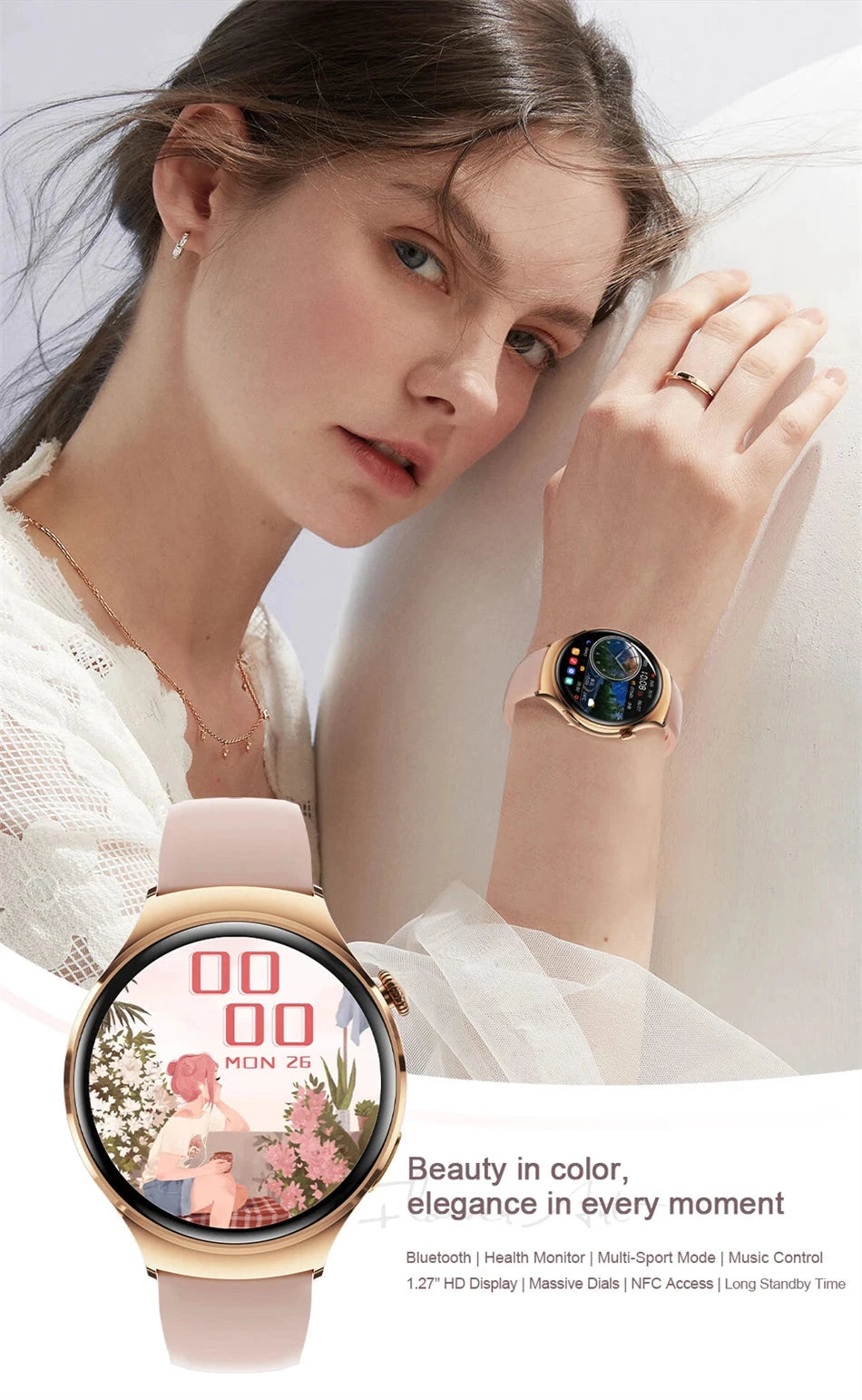 Luxorive Smartwatch 4 Mini – Bluetooth Calling, GPS, NFC & Health Tracking Watchify