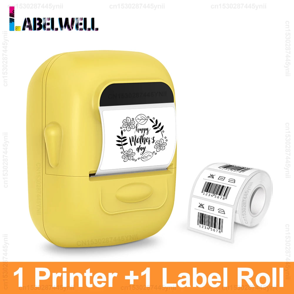 P50 Mini Thermal Label Printer – Portable Barcode & QR Maker