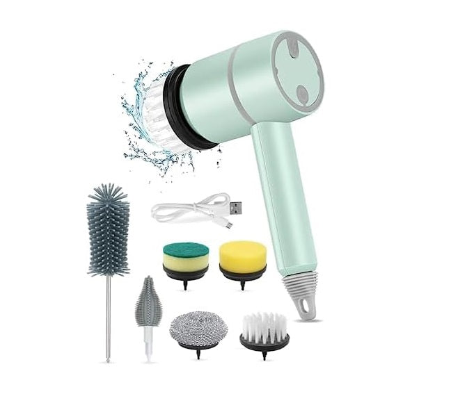 Electric spin scrubber