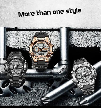 LIGE Military LED Digital Watch – rugged, oversized, and built for adventure.