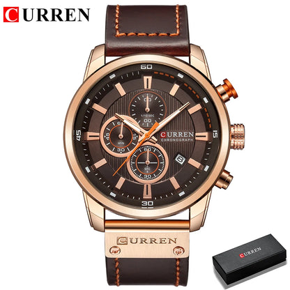 CURREN Fashion Date Quartz Men's Luxury Chronograph Sport Watch – Top Brand