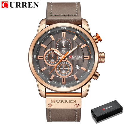 CURREN Fashion Date Quartz Men's Luxury Chronograph Sport Watch – Top Brand