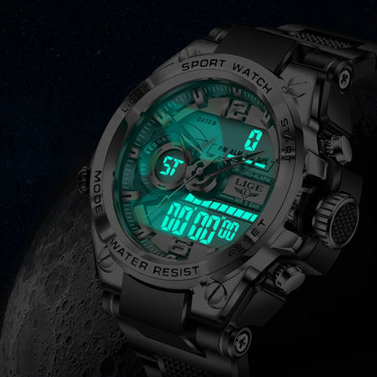 LIGE Military LED Digital Watch – rugged, oversized, and built for adventure.