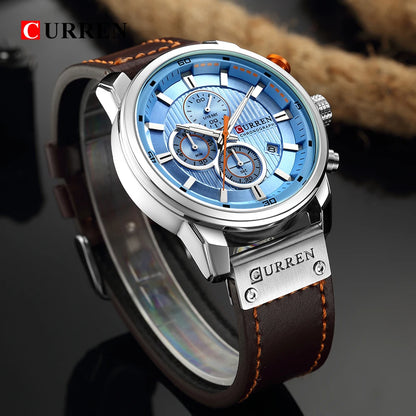 CURREN Fashion Date Quartz Men's Luxury Chronograph Sport Watch – Top Brand