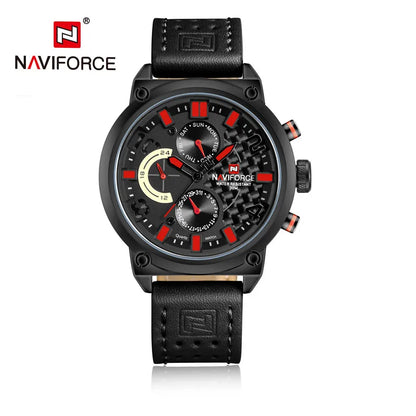 NAVIFORCE Black Luxury Men Watch Fashion Military Sport Man Watches Waterproof Wristwatch Male Creative Clock Masculino Relogio