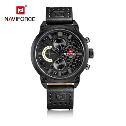 NAVIFORCE Black Luxury Men Watch Fashion Military Sport Man Watches Waterproof Wristwatch Male Creative Clock Masculino Relogio