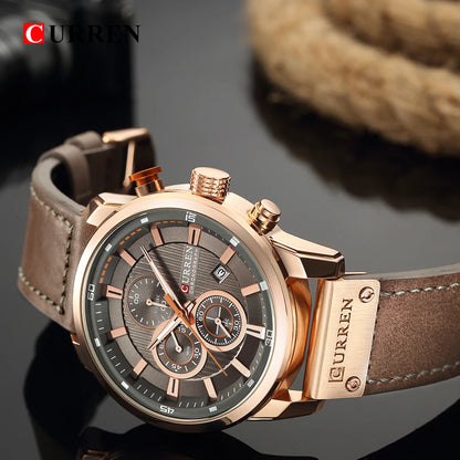 CURREN Fashion Date Quartz Men's Luxury Chronograph Sport Watch – Top Brand