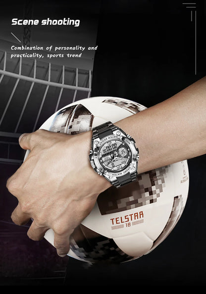 LIGE Military LED Digital Watch – rugged, oversized, and built for adventure.