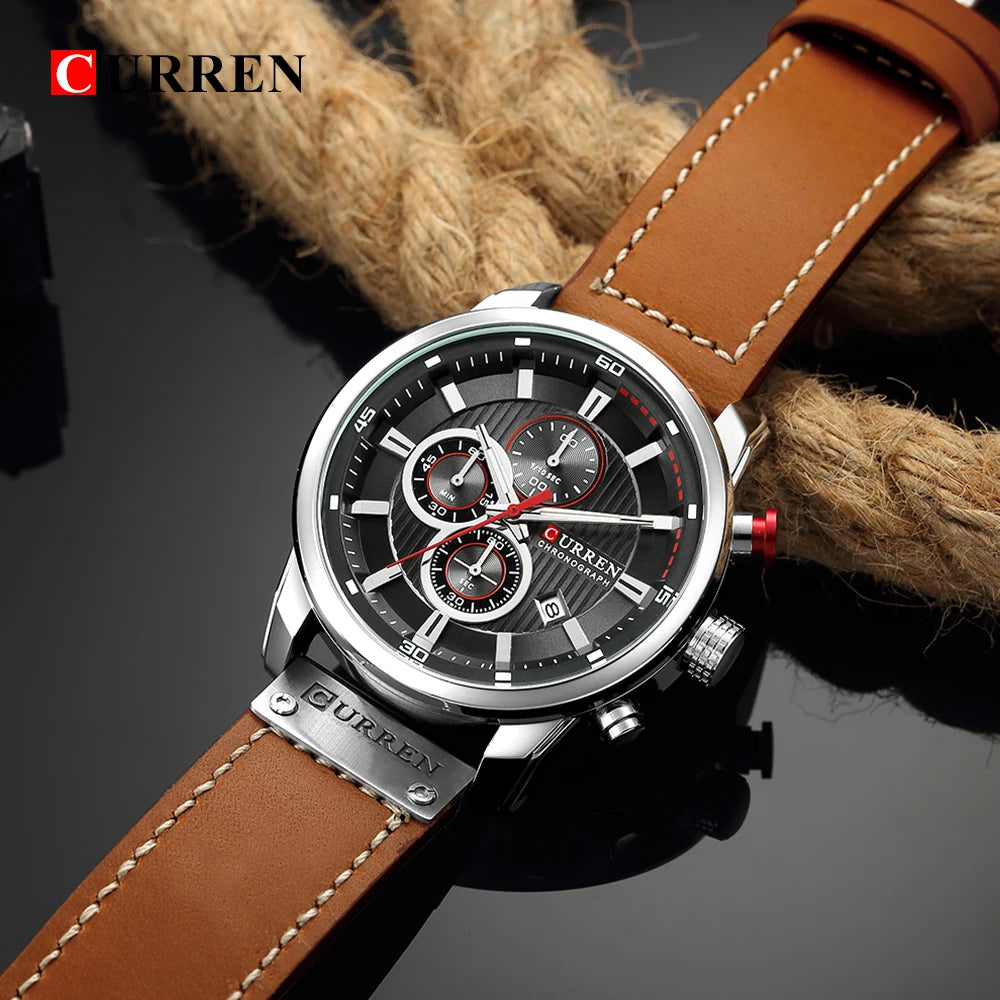 CURREN Fashion Date Quartz Men's Luxury Chronograph Sport Watch – Top Brand