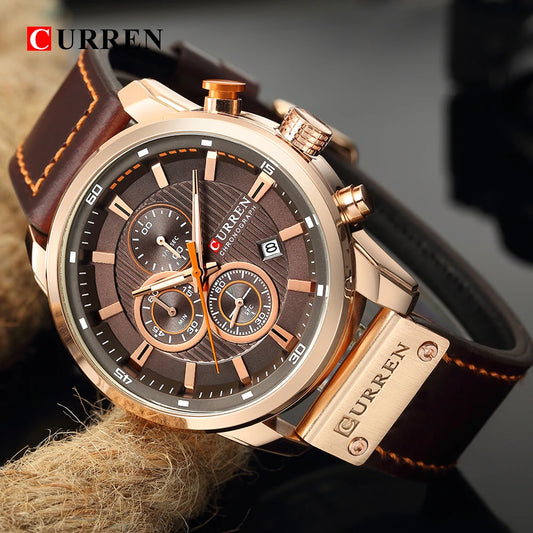 CURREN Fashion Date Quartz Men's Luxury Chronograph Sport Watch – Top Brand