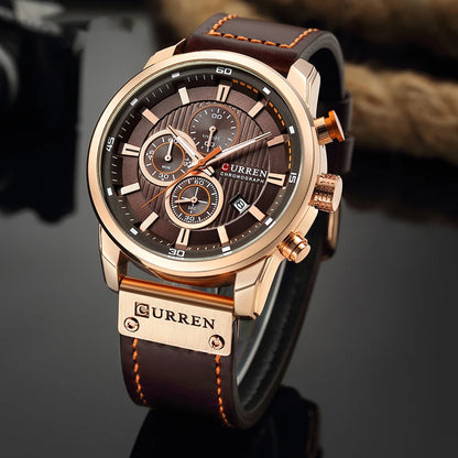 CURREN Fashion Date Quartz Men's Luxury Chronograph Sport Watch – Top Brand