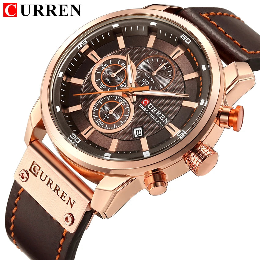 CURREN Fashion Date Quartz Men's Luxury Chronograph Sport Watch – Top Brand