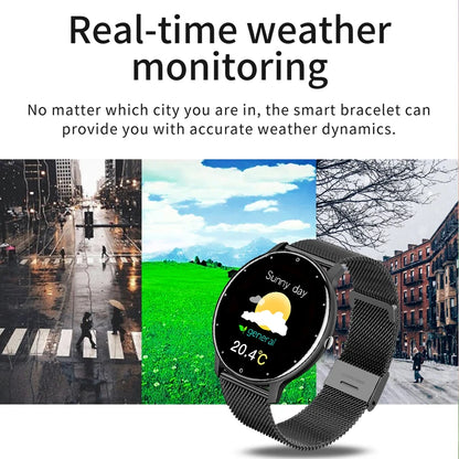 LIGE 2025 Ladies Smartwatch – Full Touch Screen, Sports Fitness Tracker, IP67 Waterproof, Bluetooth for Android & iOS