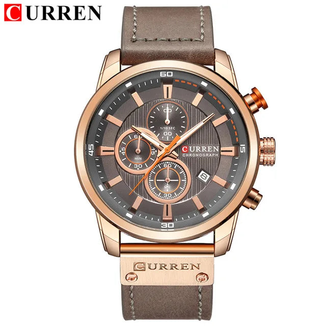 CURREN Fashion Date Quartz Men's Luxury Chronograph Sport Watch – Top Brand