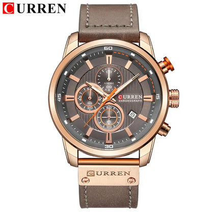 CURREN Fashion Date Quartz Men's Luxury Chronograph Sport Watch – Top Brand