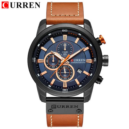 CURREN Fashion Date Quartz Men's Luxury Chronograph Sport Watch – Top Brand