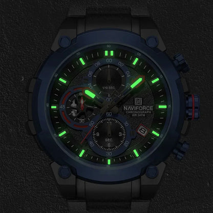NAVIFORCE Quartz Watch Men Sport Military Waterproof Watches Mens Business Stainless Steel Wristwatch Male Clock reloj hombre