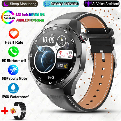 Luxorive GT5 Pro Smartwatch – GPS, AMOLED, Heart Rate, Bluetooth Call, Waterproof