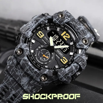 SKMEI 1637 Men’s Dual Movement Sport Watch – Waterproof Digital & Analog Wristwatch