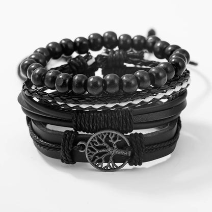 Luxorive Pro Quartet – Men’s 4‑Piece Quartz Watch & Bracelet Set (Business • Fashion • Casual)
