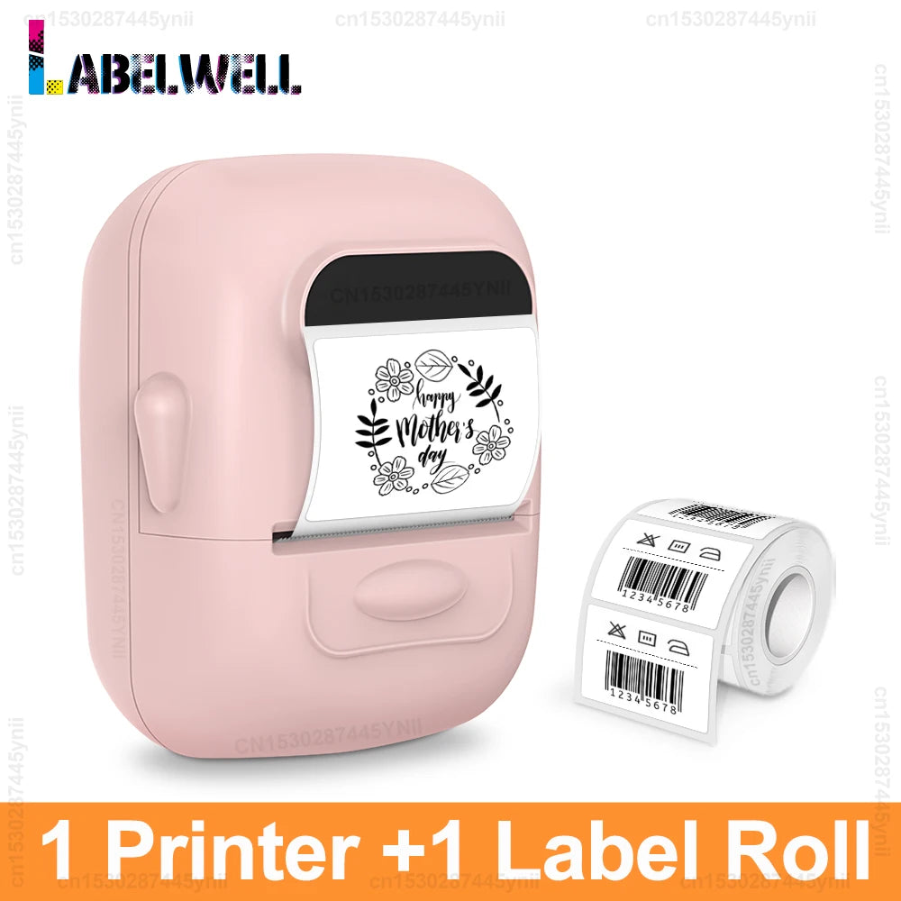 P50 Mini Thermal Label Printer – Portable Barcode & QR Maker