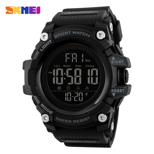SKMEI 1384 Waterproof Digital Sport Watch for Men – Shockproof Military Electronic Wristwatch