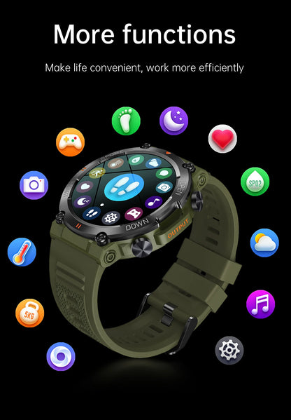 Luxorive K56Pro Smartwatch – 1.39" HD Display, Heart Rate, Bluetooth, 400mAh Battery, Sports & Outdoor Use