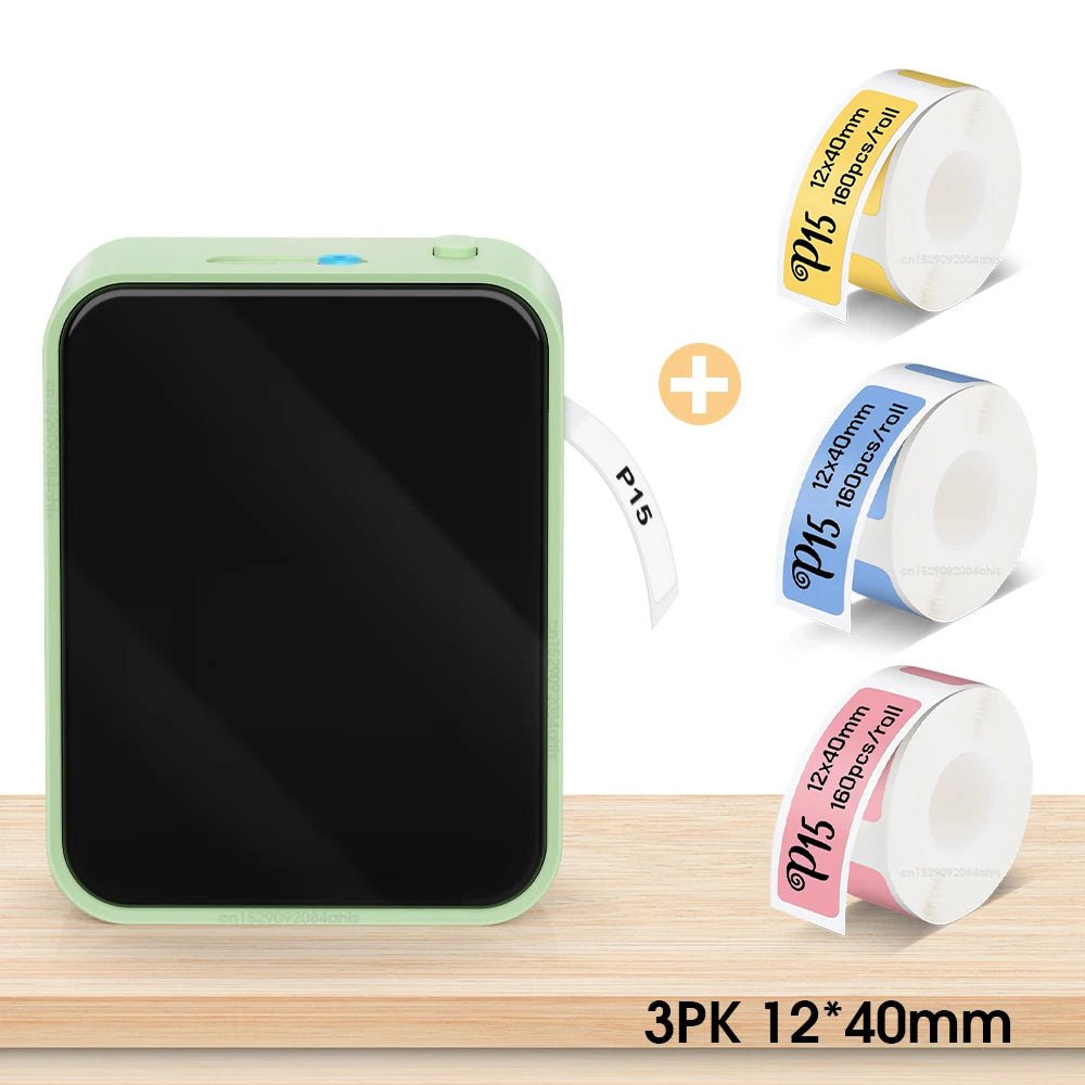 P15 Mini Bluetooth Label Printer – Portable & Thermal