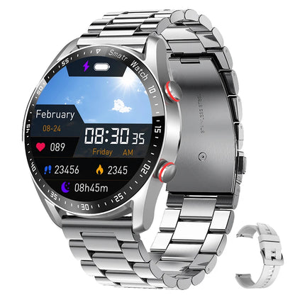 Luxorive ECG+PPG Smartwatch – Health & Sports Tracker with Bluetooth Call + Box