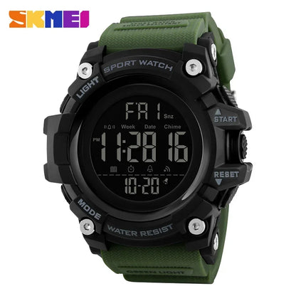 SKMEI 1384 Waterproof Digital Sport Watch for Men – Shockproof Military Electronic Wristwatch
