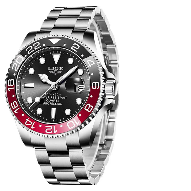 LIGE 2025 — a modern, luxurious men’s quartz wristwatch designed for style, function, and everyday elegance.