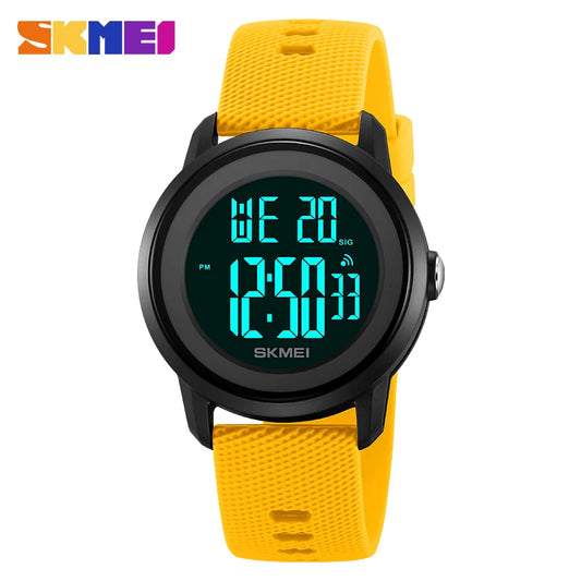 SKMEI 2218 Waterproof Fashion Digital Sports Watch for Men & Women – LED Display, Alarm